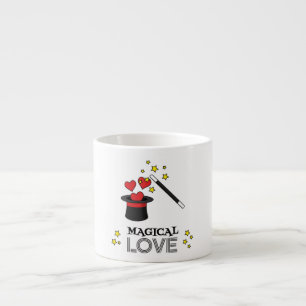 Magical Love - Black Espresso Cup