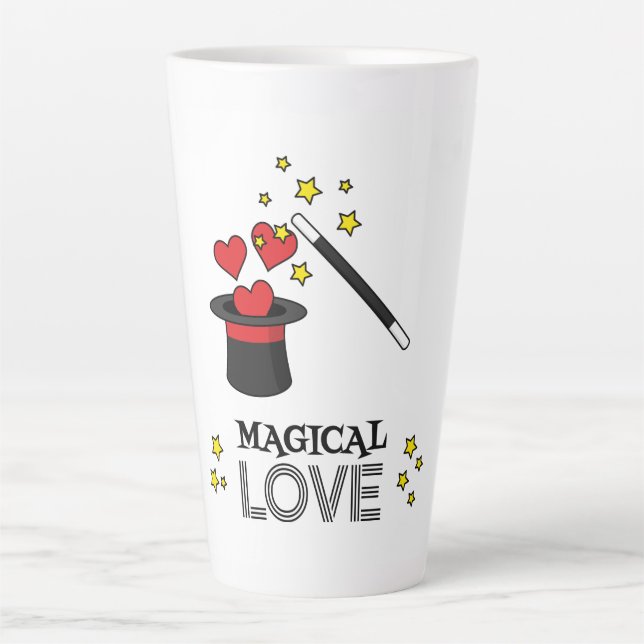 Magical Love - Black Latte Mug (Front)