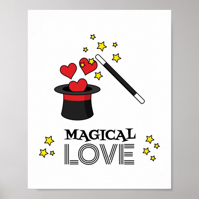 Magical Love - Black Poster (Front)