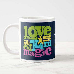 Magical Love custom monogram jumbo mug