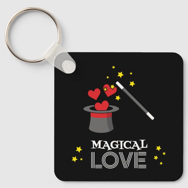 Magical Love - White Keychain (Front)