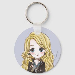 Magical Luna Lovegood Watercolor Keychain