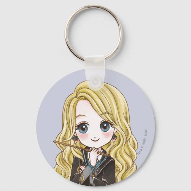 Magical Luna Lovegood Watercolor Keychain (Front)