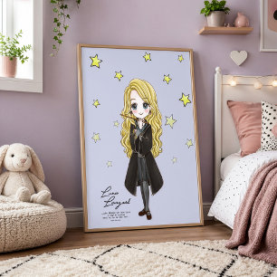 Magical Luna Lovegood Watercolor Poster