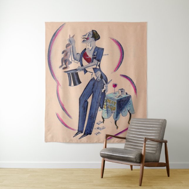magical magician print tapestry (In Situ)