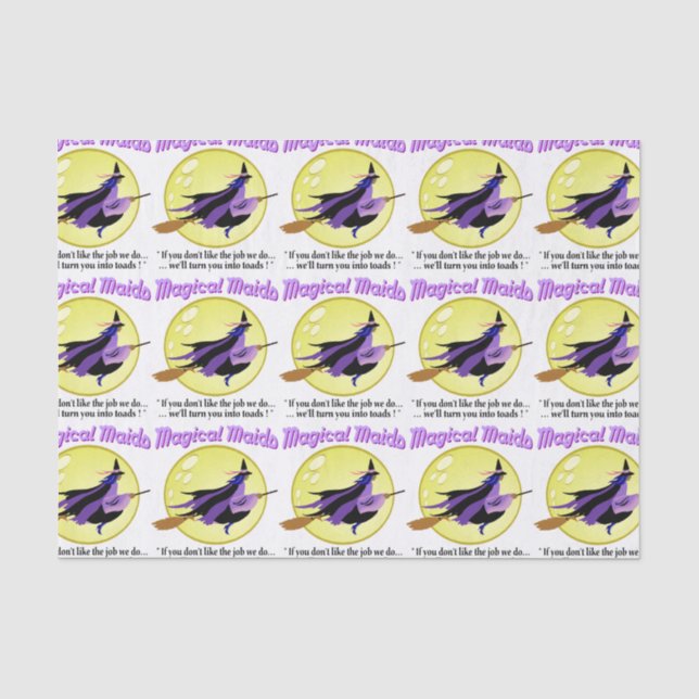 Magical Maids Witch Tissue Paper (Front)