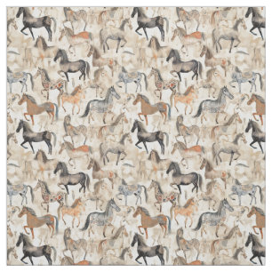 Magical Mane: Whimsy Horse Fabric