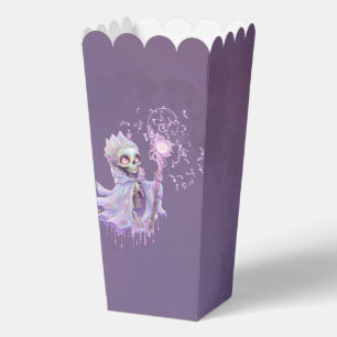 Magical melodies of the cute purple skeleton. favor box