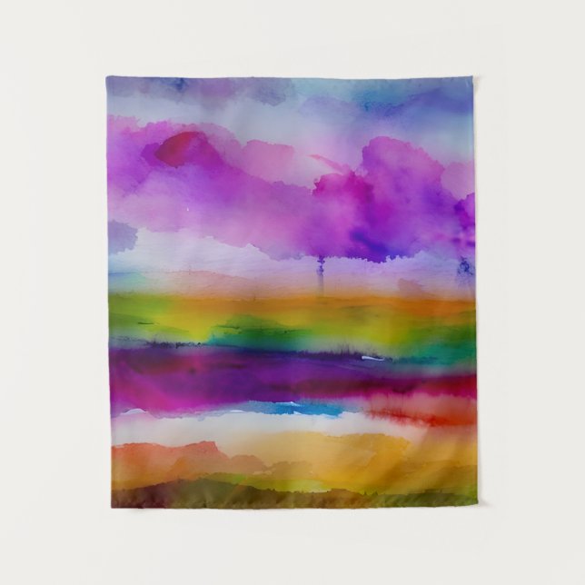 Magical Memories: Apstract Landscape Inspired  Tapestry (Front)