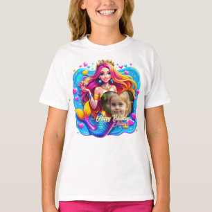 Magical Mermaid Birthday Delight, Customized Gift T-Shirt