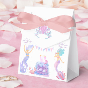 Magical Mermaid Under the Sea Kids Birthday Favor Box