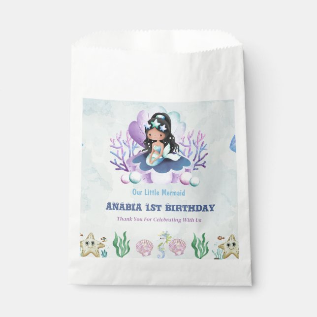 Magical Mermaid Watercolor  Favour Bag (Front)