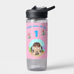 Magical Mermaids Onder-the-Sea 1st Birthday Favour Water Bottle