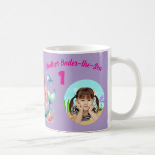 Magical Mermaids Onder-the-Sea 1st Birthday Photo Coffee Mug