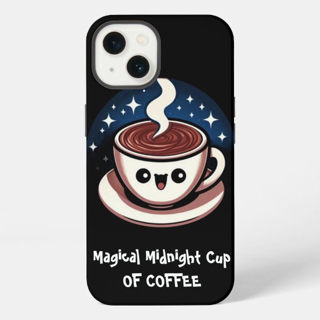 Magical Midnight Cup Of Coffee  iPhone Case (Back)
