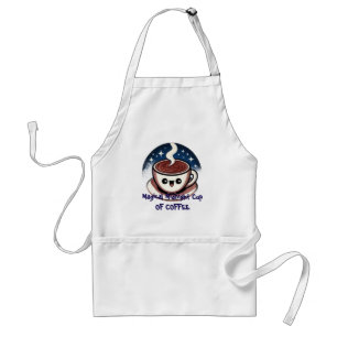 Magical Midnight Cup Of Coffee  Standard Apron