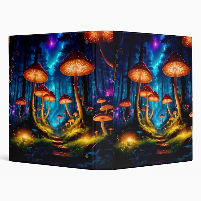 Magical Midnight Mushroom Forest Binder (Background)