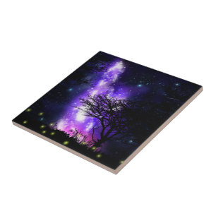 Magical Milky Way Ceramic Tile