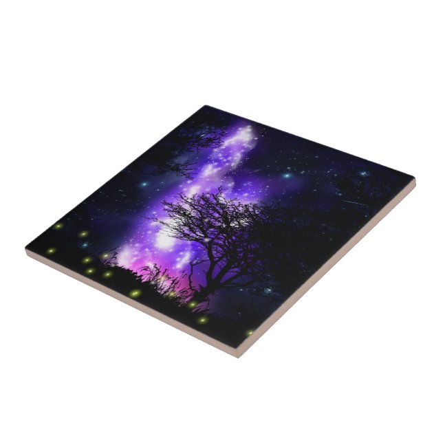 Magical Milky Way Ceramic Tile (Side)