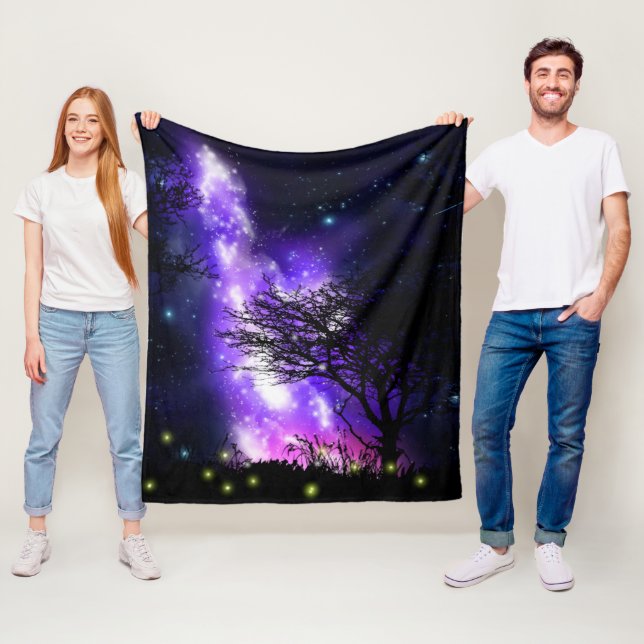 Magical Milky Way Fleece Blanket (In Situ)