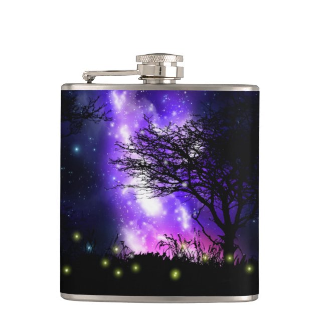 Magical Milky Way Hip Flask (Front)