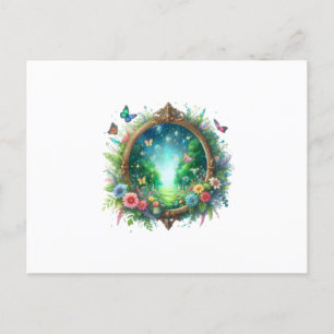 magical mirror letter postcard