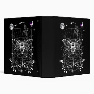 Magical Moon and Moth Binder