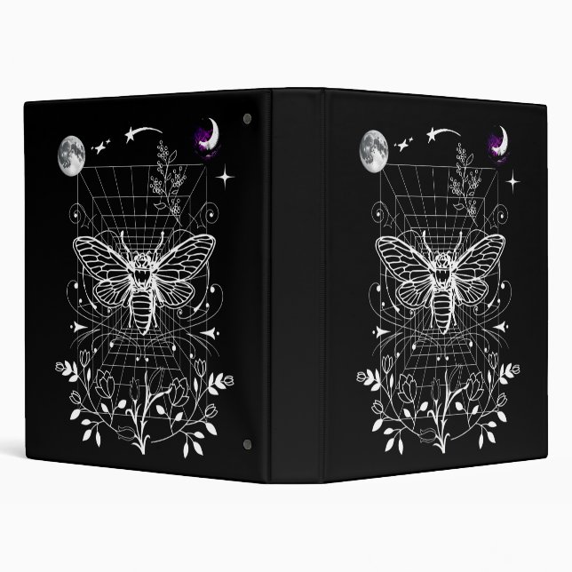 Magical Moon and Moth Binder (Background)