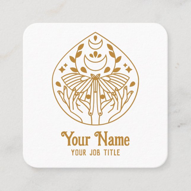 Magical Moon Moth Business Card (Front)