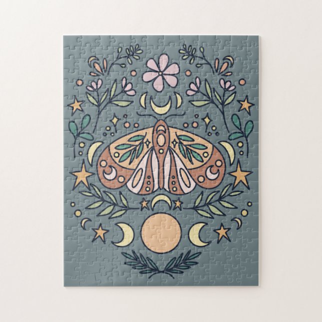 Magical Moon Moth Jigsaw Puzzle (Vertical)