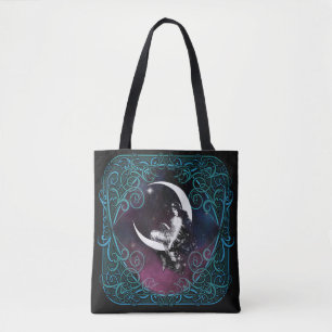 Magical Moon Woman Tote Bag