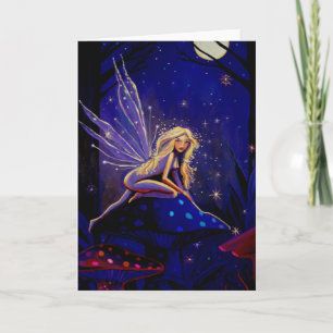 Magical Moonlight Faery - Greeting Card