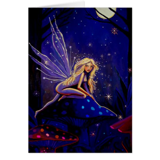 Magical Moonlight Faery - Greeting Card