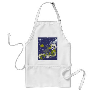 Magical Moons Christmas Apron -