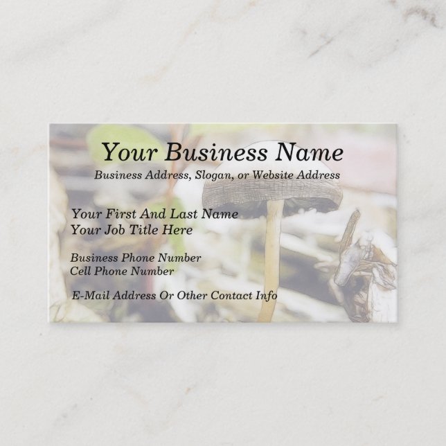 Magical Mushroom Business Card (Front)