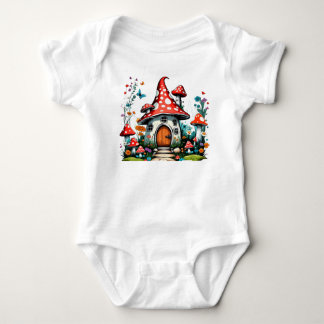 Magical Mushroom Home Baby Bodysuit
