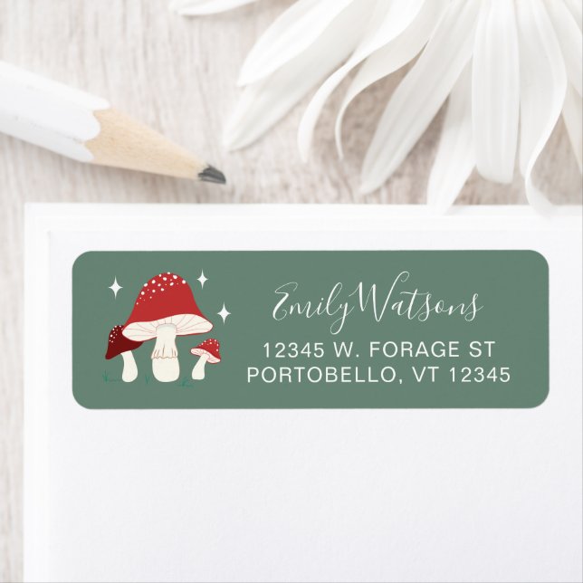 Magical Mushrooms Return Address Label (Insitu)