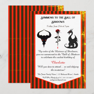 Magical & Mysterious Kids Birthday Party  Invitation