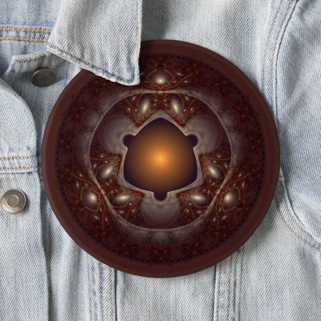 Magical mystical glossy pattern 6 inch round button (In Situ)