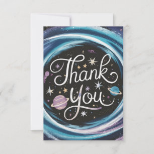 Magical Mystical Heaven Celestial Thank You Card