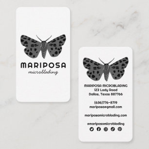 Magical Mystical MOTH Esthetician Beauty Salon Business Card