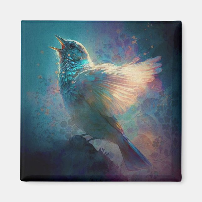 Magical Mystical Songbird Singing Its Song Magnet (Front)