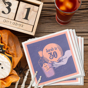 Magical Mystical Wicked Halloween Party Napkin