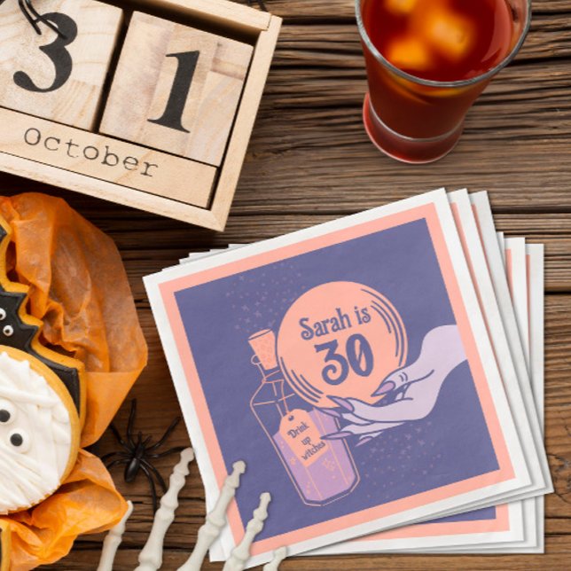 Magical Mystical Wicked Halloween Party Napkin (Creator Uploaded)