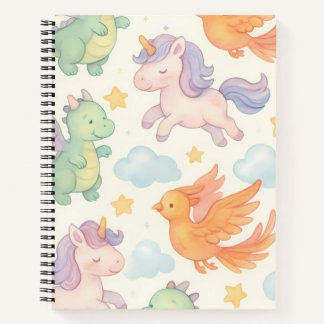 Magical Mythical Creatures Pattern  Notebook