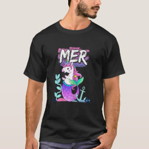 Magical Mythical Mermicorn Unicorn Mermaid MER T-Shirt