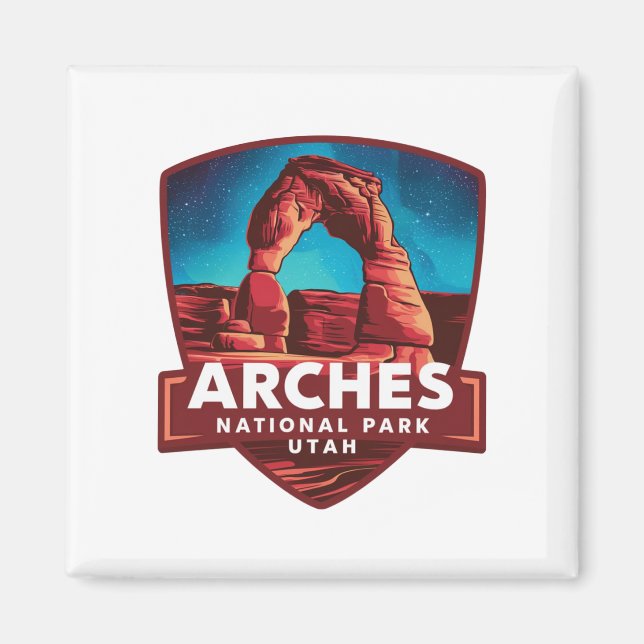 Magical Night in Arches National Park Magnet (Front)