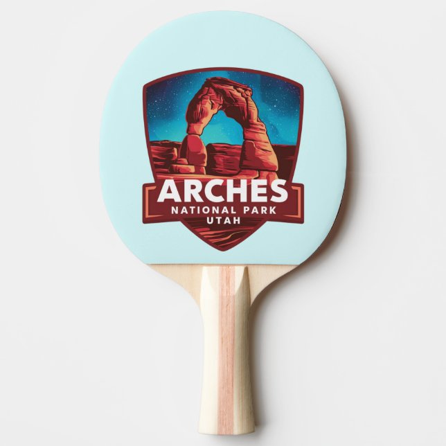 Magical Night in Arches National Park Ping Pong Paddle (Front)