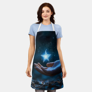 Magical Night Sky Cooking Apron   Celestial Dreams