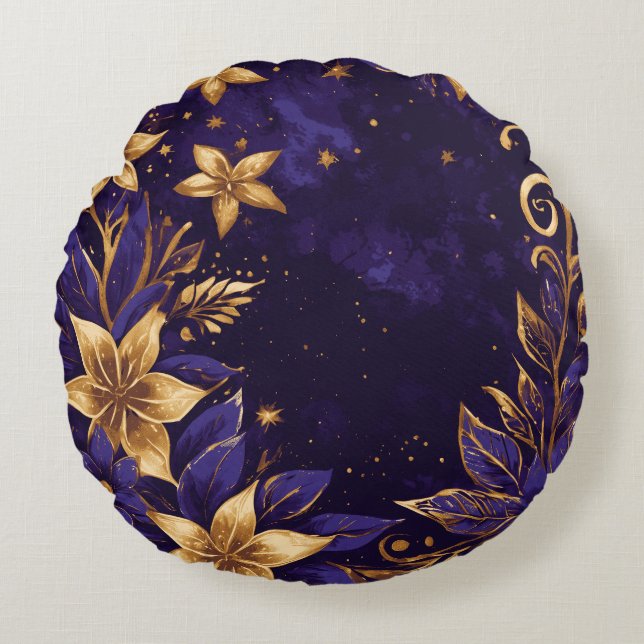 Magical Nightsky Round Pillow (Front)